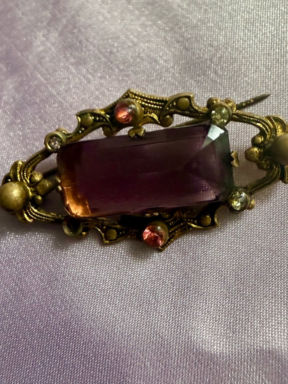 Antique Gilt Brooch